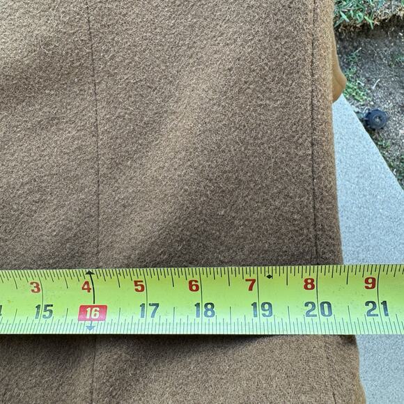 VINTAGE Z CLOTHING BRENTWOOD CALIFORNIA MENS 46” COGNAC BROWN WOOL BLEND BLAZER - Picture 6 of 13